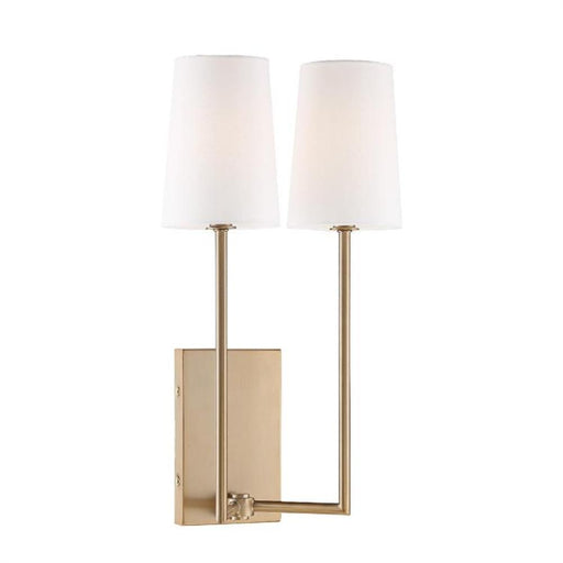 Lena 2 Light Vibrant Gold Wall Mount