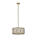 Uttermost Ovala 3 Light Gold Drum Pendant