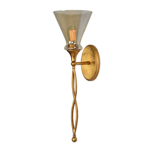 Uttermost Glam 1 Light Gold Sconce