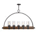 Uttermost Atwood 5 Light Rustic Linear Chandelier