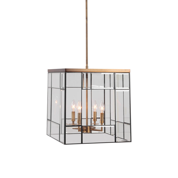 Uttermost Romilly 4 Light Antique Brass Pendant