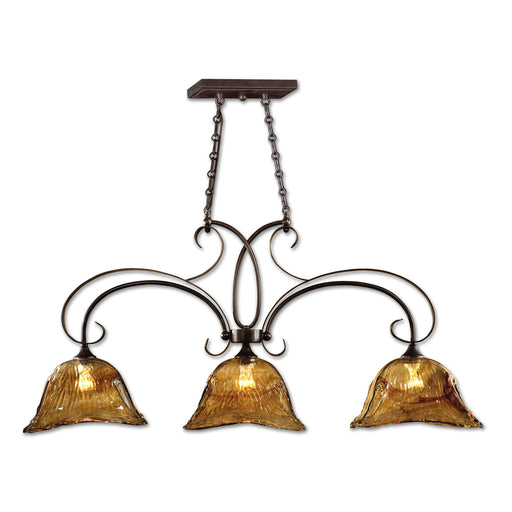 Uttermost Vetraio 3 Lt Bronze Kitchen Island Light