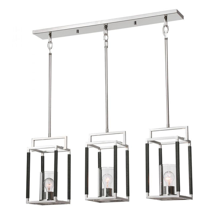 Uttermost Newburgh 3 Light Nickel Linear Pendant