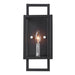 Uttermost Quadrangle 1 Light Black Sconce