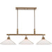 Uttermost Brookdale Industrial 3 Light Linear Chandelier