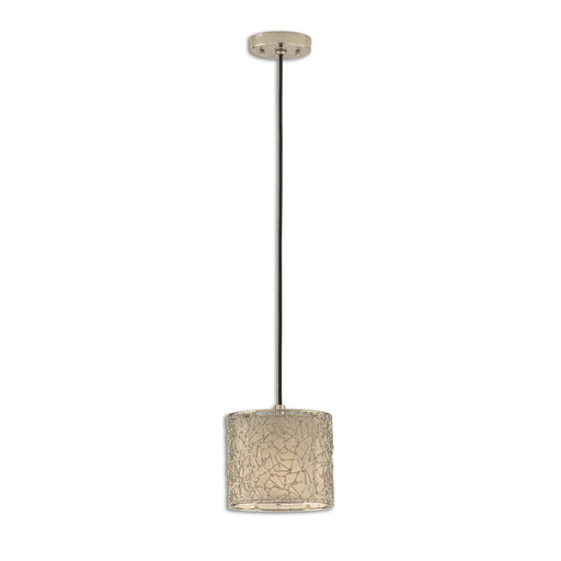 Uttermost Brandon Silver 1 Light Mini Drum Pendant