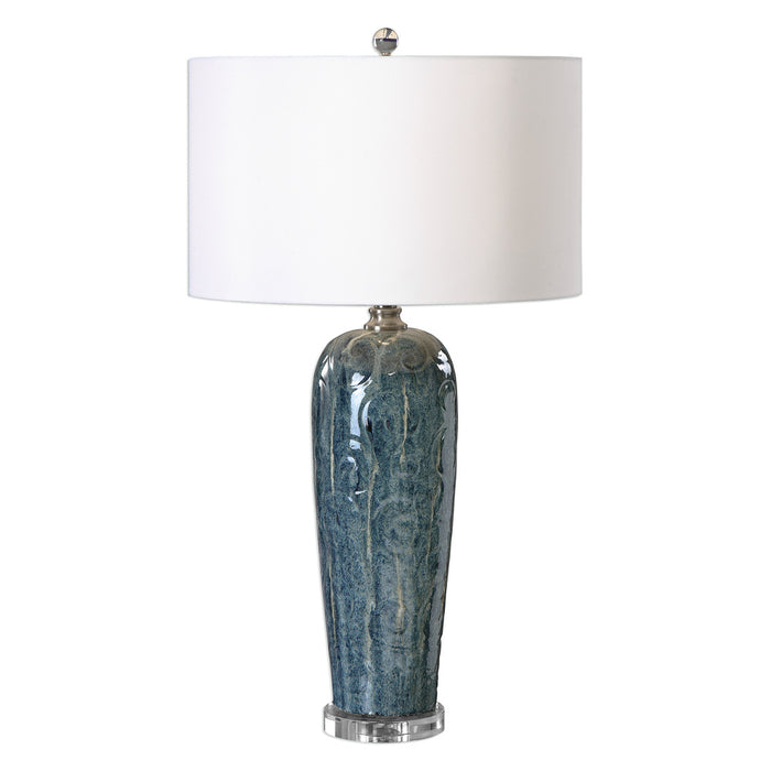 Uttermost Maira Blue Ceramic Table Lamp