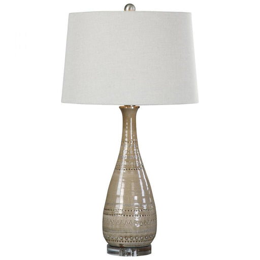 Uttermost Nakoda Embossed Ceramic Lamp