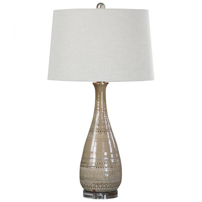 Uttermost Nakoda Embossed Ceramic Lamp