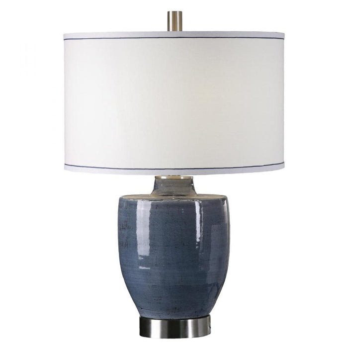 Uttermost Sylvaine Blue-Gray Glaze Lamp