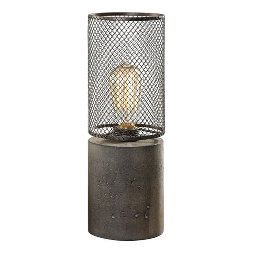 Uttermost Ledro Thick Concrete Lamp