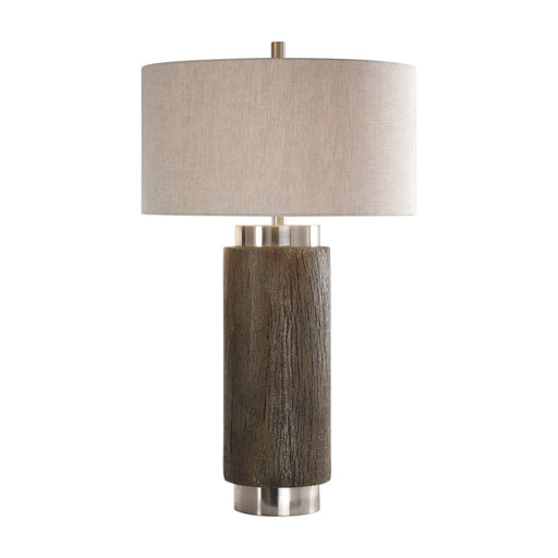 Uttermost Cheraw Wood Cylinder Lamp