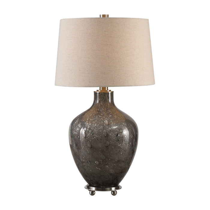 Uttermost Adria Transparent Gray Glass Lamp