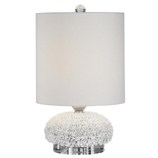 Uttermost Dellen White Floral Buffet Lamp