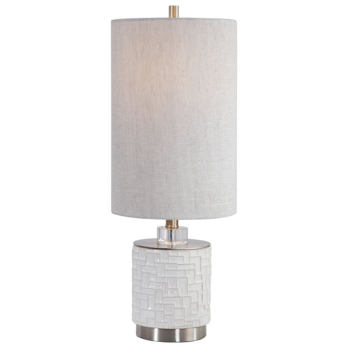 Uttermost Elyn Glossy White Accent Lamp