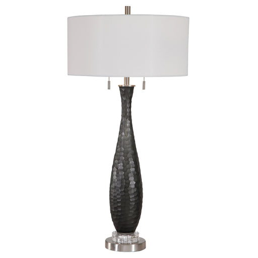 Uttermost Jothan Frosted Black Table Lamp