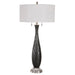 Uttermost Jothan Frosted Black Table Lamp