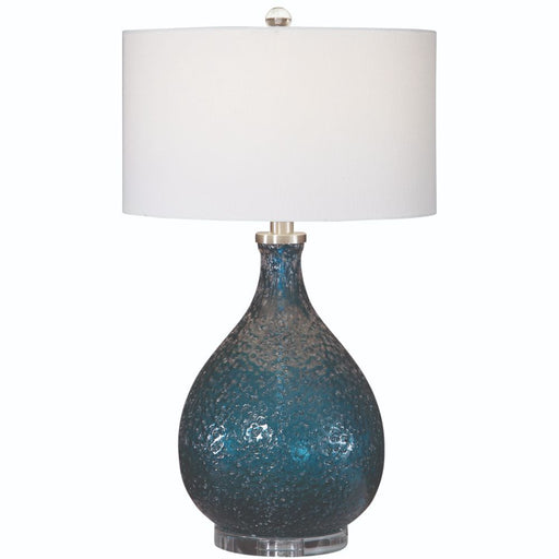 Uttermost Eline Blue Glass Table Lamp