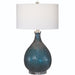 Uttermost Eline Blue Glass Table Lamp