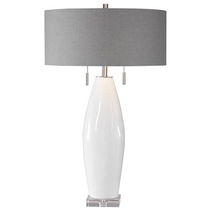 Uttermost Laurie White Ceramic Table Lamp