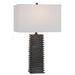 Uttermost Sanderson Metallic Charcoal Table Lamp
