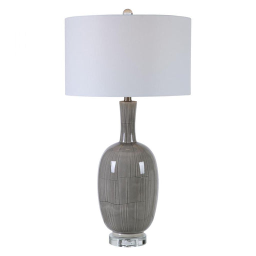 Uttermost LeAnna Gray Crackle Table Lamp