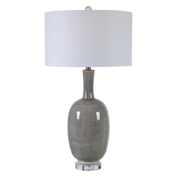 Uttermost LeAnna Gray Crackle Table Lamp