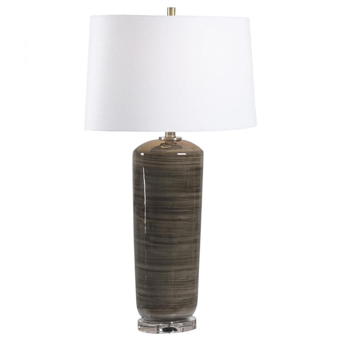 Uttermost Ebon Charcoal Table Lamp