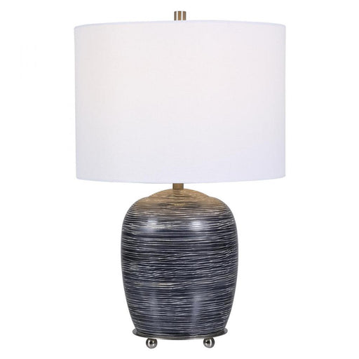 Uttermost Transpose Satin Black Table Lamp