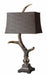 Uttermost Stag Horn Dark Shade Table Lamp