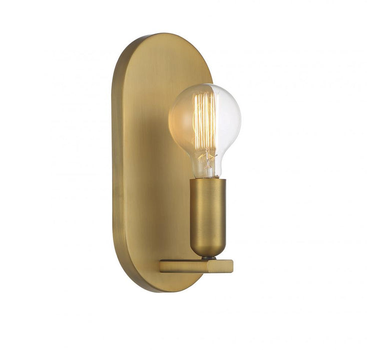 1-Light Wall Sconce in Natural Brass