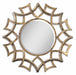 Uttermost Demarco Round Antique Gold Mirror