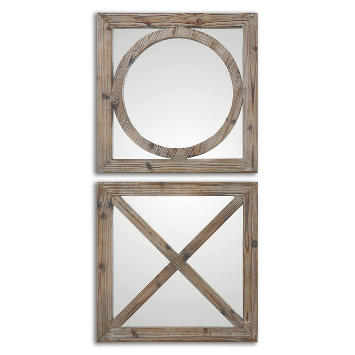 Uttermost Baci E Abbracci, Wooden Mirrors S/2