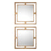 Uttermost Allick Gold Square Mirrors S/2