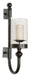 Uttermost Garvin Twist Metal Sconce With Candle