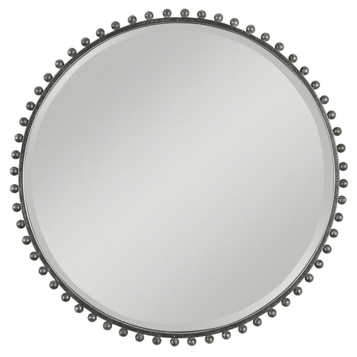 Uttermost Taza Round Iron Mirror
