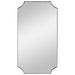 Uttermost Lennox Nickel Scalloped Corner Mirror