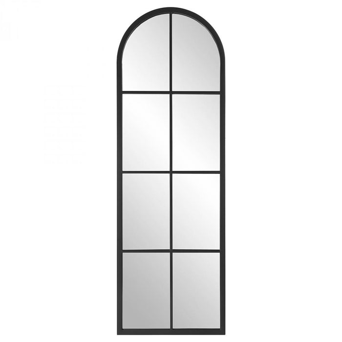 Uttermost Amiel Black Arch Window Mirror