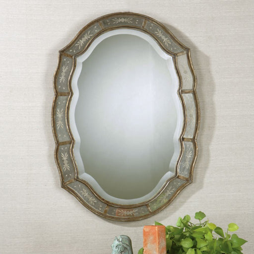 Uttermost Fifi Etched Antique Gold Mirror