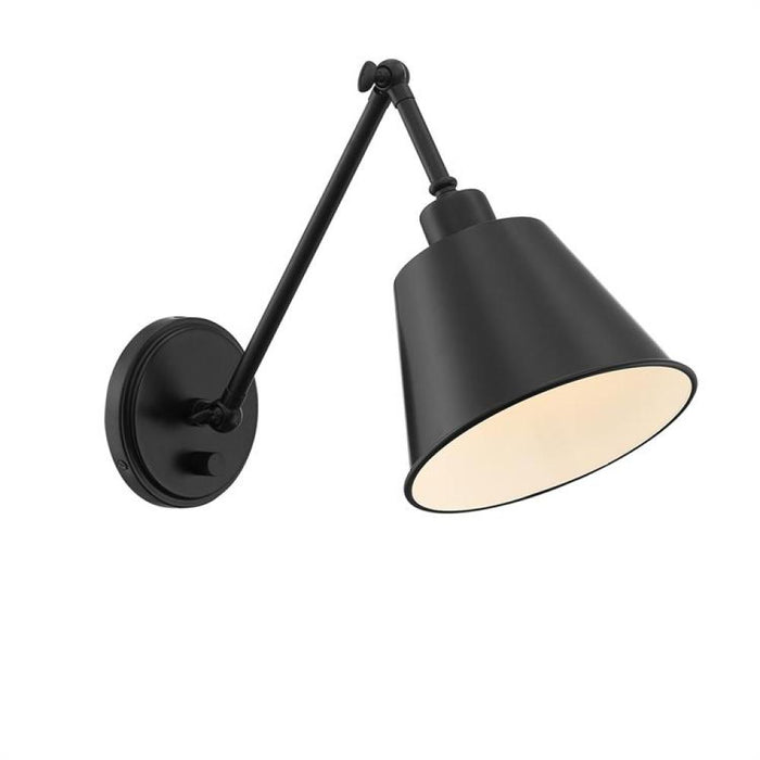 Mitchell 1 Light Matte Black Wall Mount