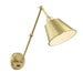 Mitchell 1 Light Aged Brass Wall Mount