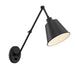 Mitchell 1 Light Matte Black Wall Mount