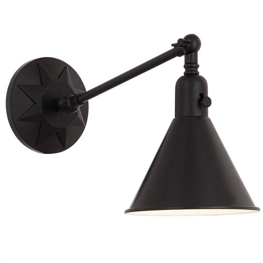 Morgan 1 Light Matte Black Wall Mount