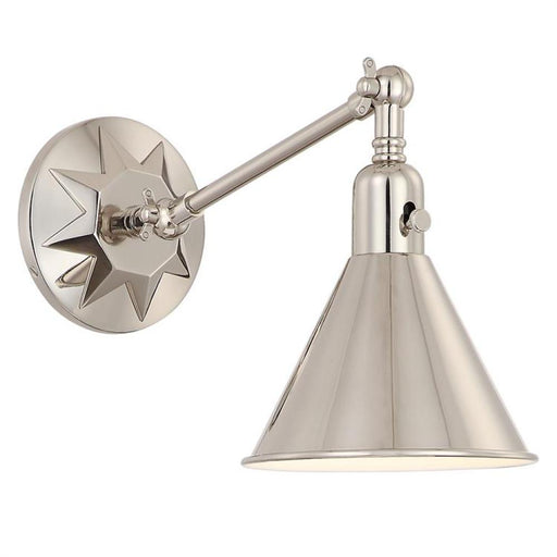 Morgan 1 Light Polished Nickel Wall Mount