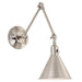 Morgan 1 Light Polished Nickel Wall Mount