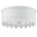 Nina 3 Light Matte White Ceiling Mount