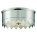 Nina 3 Light Polished Nickel Ceiling Mount