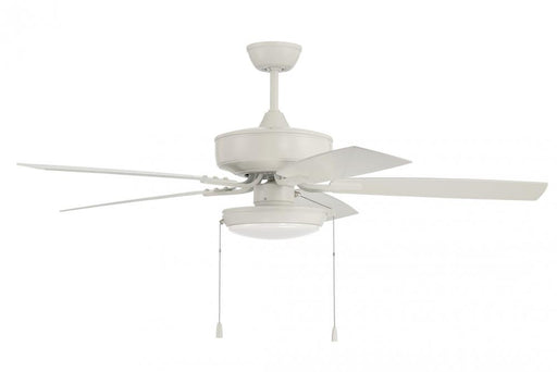 52" Outdoor Pro Plus Ceiling Fan w/Blades & LED White Slim Pan Light Kit