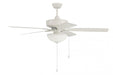 52" Outdoor Pro Plus Ceiling Fan w/Blades & LED White Bowl Light Kit