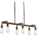 Swing Collection Six-Light Island/Linear Pendant